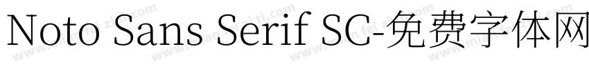 Noto Sans Serif SC字体转换